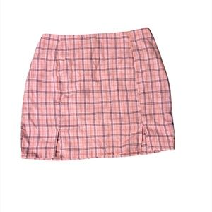 SHEIN pink mini skirt